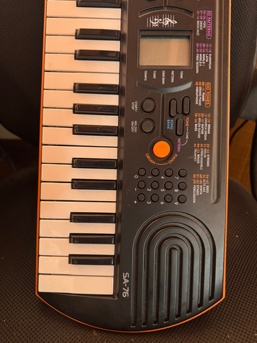 Teclado Musical Mini Casio Inf Sa-76 44 Teclas Preto Preto (Usado)