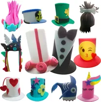 Comprar 40 Sombreros Hule Espuma Fiesta Boda Xv Cotillón Hora Loca 