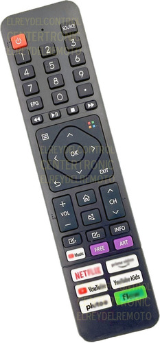 Imagen 1 de 5 de Control Remoto Dq55x9500 Para Noblex Smart Tv 