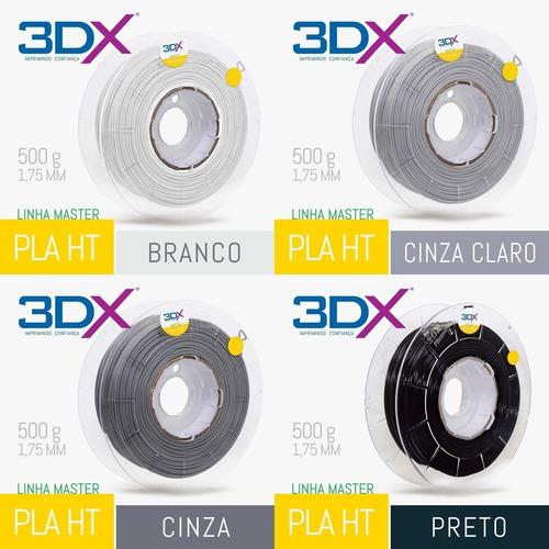 Imagem 6 de 8 de Filamento Pla Ht 1,75 Mm | 1kg | Branco