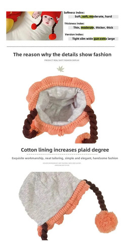 Gorro De Punto Para Bebé, Cálido Y Resistente Al Viento, Con