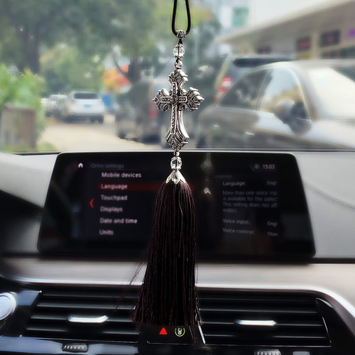 Colgante De Espejo Retrovisor Coche Cristiano Cruzado Jesús