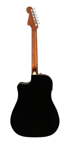 Imagen 3 de 5 de Guitarra electroacústica Fender California Redondo Player jetty black