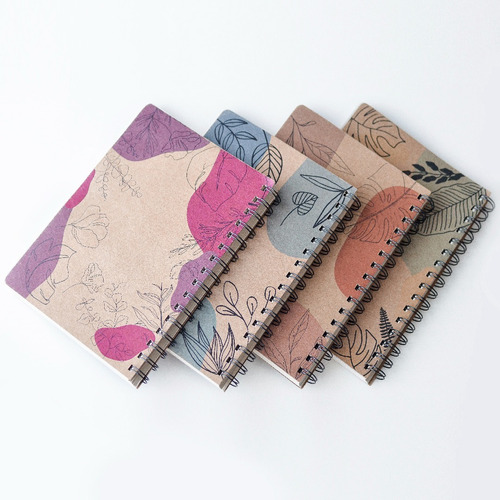 Imagen 8 de 10 de Combo 4 Cuadernos Artesanales Con Agenda Perpetua A5