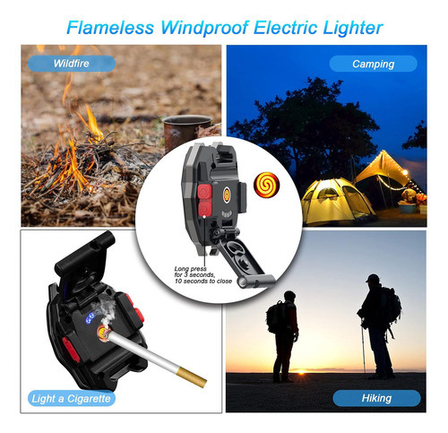 Paquete De 2 Linternas Led Cob Pequeñas Con Encendedor, Máxi