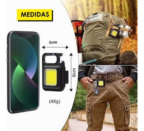 Linterna Llavero Recargable Linterna Portátil
