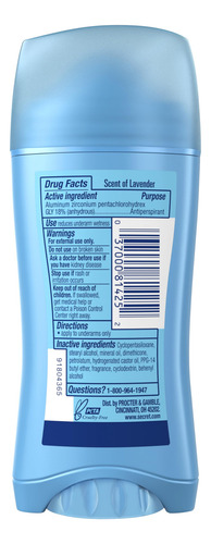 Desodorante Antitranspirante Secret Invisible Solid Women 75