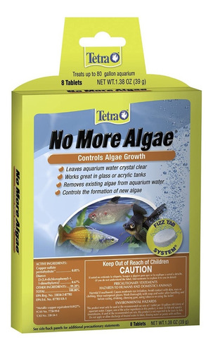 Tetra No More Algae X8 Anti Algas Acuario Pecera Peces