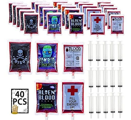 Bolsas De Sangre De Halloween Suministros De Fiesta - 2vhpo