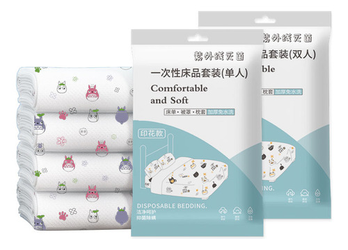 Set De Cuatro Piezas Dobles Con Estampado De Hello Kitty - P