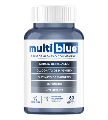 comprar Multiblue Magnesio 60 Capsulas Para Huesos, Fatiga Calambres