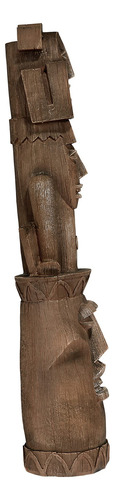 Estatua Tiki Totem Pole Con Acabado De Madera Sintética
