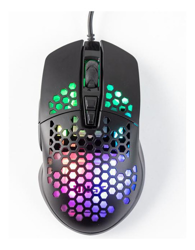 Mouse Para Jogo Dust Com Iluminação Rgb Preto 6400dpi