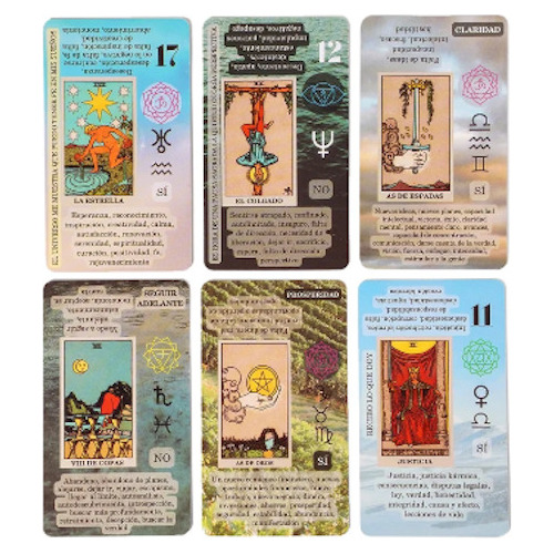 Cartas Tarot Español Principiantes Planetas Zodiaco Chakras