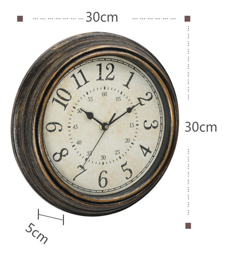 Reloj De Pared Nórdico De 12 Pulgadas For Decoración Del