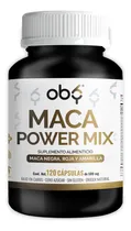 Comprar Oby Maca Power Mix | 3 Maca Peruana Orgánica 1000mg: Maca Negra, Maca Roja y Amarilla | Alta Pureza | Suplemento Alimenticio Vegano | Testo 120 Capsulas Sin Rellenos