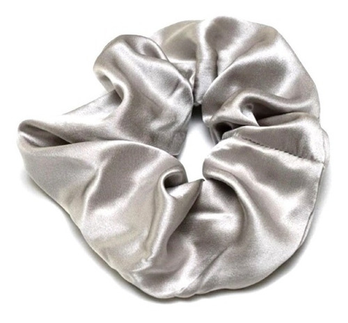 Scrunchie Colet Seda 100 % Cuidado Para Cabello Pelo Gris Os