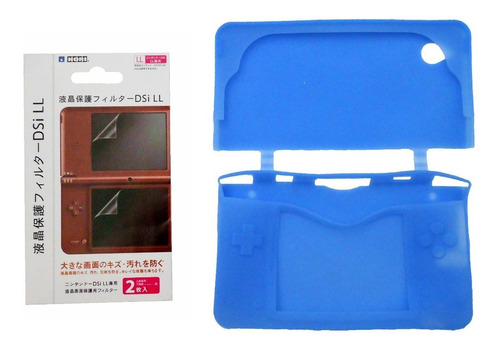 ¡¡¡ Kit Funda De Silicón Y Micas Para Nintendo Dsi Xl !!!