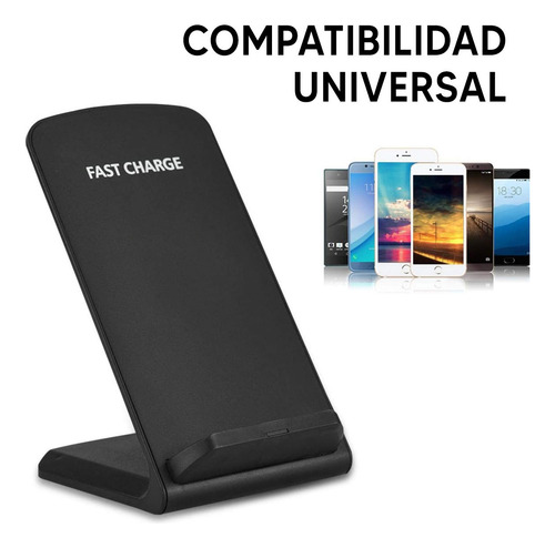 Cargador Y Soporte Inalambrico Para Celular Qi 15 W Dimm