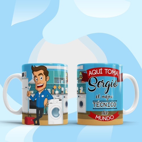 Vasos Tazas Mugs Aqui Toma El Mejor Tecnico Personalizado