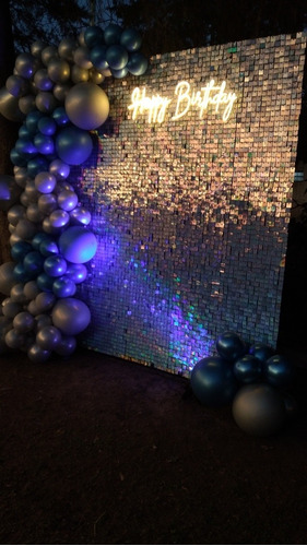 Imagen 3 de 10 de Shimmer Wall 4d . Panel De Lentejuelas , En Alquiler