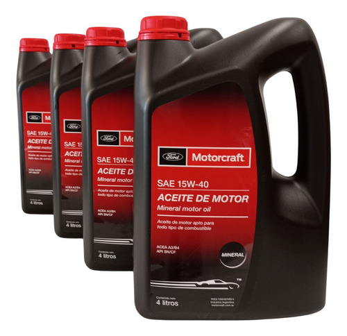 Pack Aceite 15w40 16 Lts Motorcraft