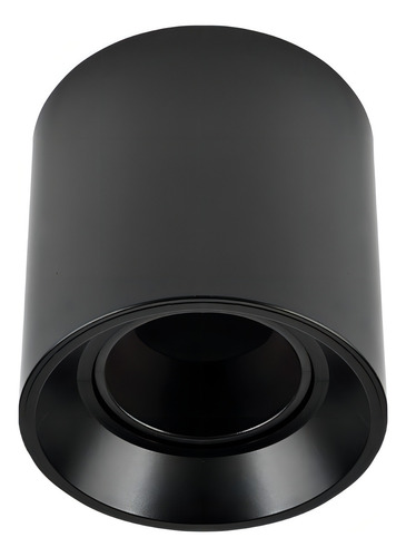 Plafon Redondo Pvc Movil Negro Liso Dicro X1