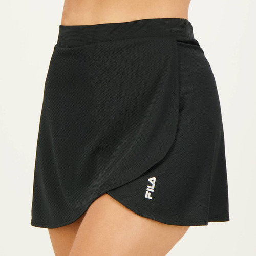 Skort Fila Flow Ii Feminino Preto E Prata