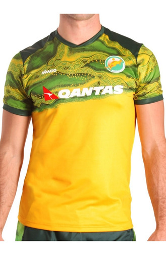 Camiseta De Rugby Imago Elastizada Al Cuerpo Wallabies