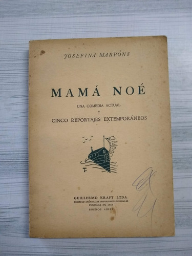 Mamá Noé De Josefina Marpóns Libro Usado  