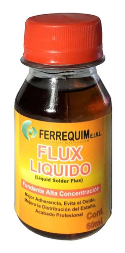 Flux Líquido Para Soldar 60ml Fluxl-060 Ferrequim