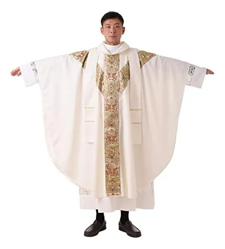 Blessume Sacerdote Celebrante Casulla Iglesia Católica Padre