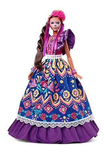 Muñeca Barbie 2022 Dia De Muertos Con Vestido Tradicional