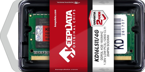 Memória Ram Notebook Ddr3l 4gb 1600mhz Keepdata Kd16ls11/4g