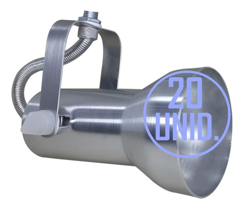 Imagem 1 de 7 de Kit Com 20 Spot Trilho Iluminação Industrial Teto Soft
