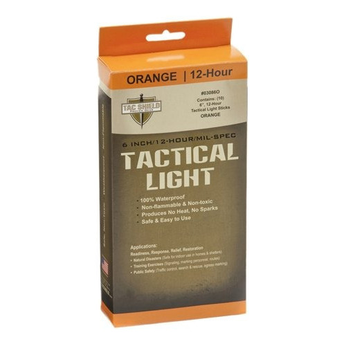 Tac Shield Tactical 12 Hour Light Stick Paquete De 10