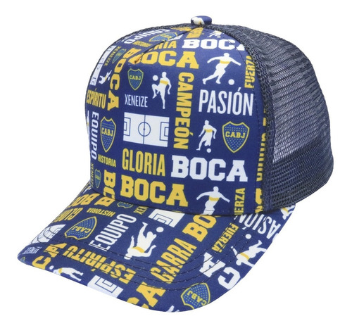 Gorra Boca Juniors Sublimada  Licencia Oficial 2022