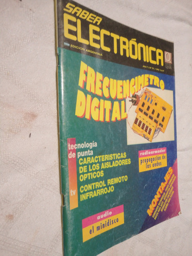 Revistá Saber Electronica 75 Año 1993