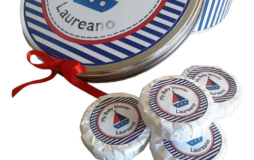Lata Central Con 32 Jabones Diseñados Y Personalizados
