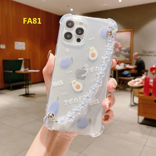 Imagen 4 de 10 de Carcasa Transparente Protectora Con Pulsera Para Samsung