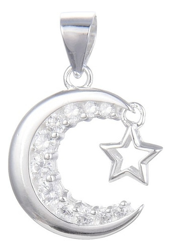 Dije Luna Y Estrella Plata 925 (ldi29)