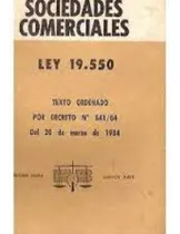 Comprar Ley Sociedades Comerciales N-19.550 - Es