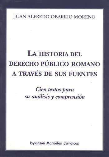 Libro Historia Del Derecho Público Romano A Través De Sus F