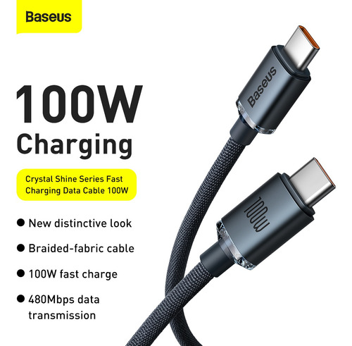 Cable Usb-c/usb-c 2m Notebook Celular Samsung Xiaomi Baseus