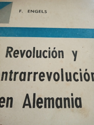 Revolucion Y Contrarrevolucion En Alemania Engels