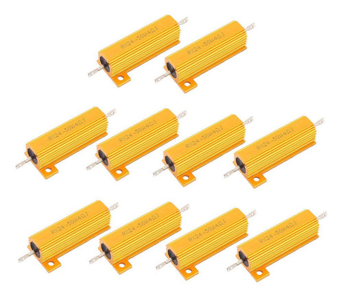 10 Peças 50 W 4 Ohms Resistores De Alimentação Revestidos
