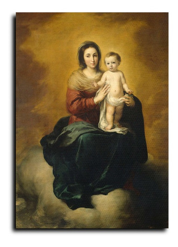 Cuadro Decorativo Canvas Comedor 50x60cm Madonna Clouds