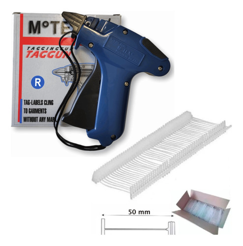 Kit Pistola Etiquetadora Ropa Motex Reg 5000 Precintos 50 Mm