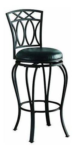 Coaster Home Furniture Taburete De Bar Negro Con Asiento De 