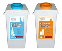 Comprar Estacion De Reciclado X2 60lts Tachos Adosables Colombraro